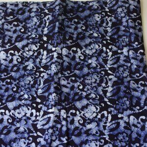 Beautiful Hand Stitched Blue Multi Color 30" X 30" Women's Cotton Scarf New